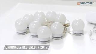 Hollywood Style LED Vanity Mirror Lights Kit with 10 Dimmable Light Bulbs For Makeup Dressing Table [upl. by Ohcirej966]