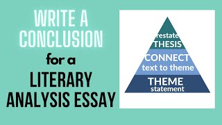 How to Write a Conclusion for a Literary Analysis Essay [upl. by Ainocal]