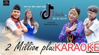 new Nepali karaoke song with lyrics tiktokma bhet ngolsyo [upl. by Eillom461]