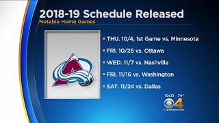 Avalanche 2018 Season Schedule Released [upl. by Jueta]