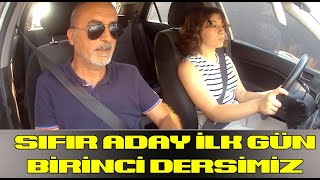 SIFIR ADAY BİRİNCİ GÜN İLK DİREKSİYON DERSİ  SÜRÜCÜ KOLTUĞUNA YENİ OTURDU [upl. by Nesilla]