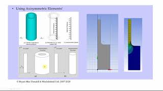 Axisymmetric Analysis Using ANSYS Workbench [upl. by Dray]