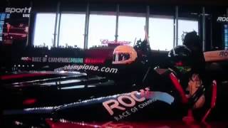 Pascal Wehrlein Crash 3Wheeler Race of Champions ROC 2017 Polaris Slingshot SLR [upl. by Ainessey]