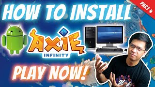 How to Install Axie Infinity App for Android and Desktop [upl. by Adnilram]