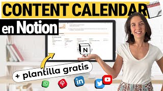 PLANIFICA todas tus REDES SOCIALES con NOTION 📲 plantilla gratuita planificador de redes sociales [upl. by Olotrab254]