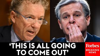 You Paid Them 3 Million Rand Paul Grills FBI Director On Censoring Americans On Social Media [upl. by Eresed]