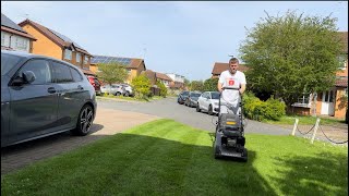 Lawn renovation project Wembley part 3Mow amp fertiliser [upl. by Block]