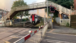 Late Start Double Stay Nantwich Station Level Crossing  Cheshire [upl. by Nosneh]