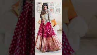 crop top lehenga designs ideas 💞  latest lehenga designs floral print lehenga designs ❤️ [upl. by Ixela100]