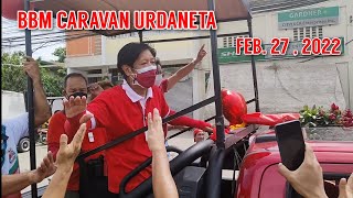 BBM CARAVAN URDANETA CITY IN PANGASINAN Feb 27  2022 [upl. by Kussell]