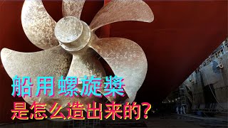 比3层楼还要高的“船用螺旋桨”，是怎么造出来的？为什么它的表面会有那些闪闪发光的纹路呢？【科学火箭叔】 [upl. by Dang736]