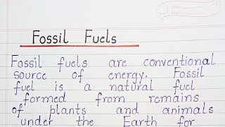 Fossil Fuels  Fossil Fuels  Formation of Fossil Fuels [upl. by Yentrac]