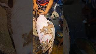 Amazing Hamour Fish Cutting Skills In Bangladesh Fish Market By Expert Cutter shorts [upl. by Hill]