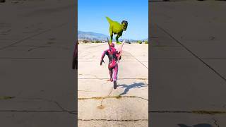 Hulk became dinosaur and iron man help him 😯 gta like shorts [upl. by Lamaaj]