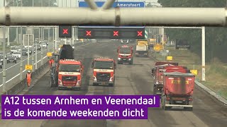 Waarschuwing voor hinder op A12 door werkzaamheden [upl. by Neret]