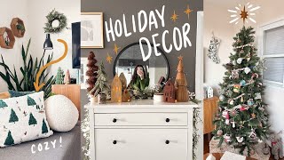 HOLIDAY DECORATING VLOG  transforming my apartment [upl. by Loughlin]