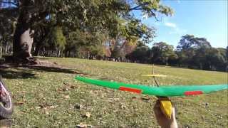 DLG Glider 80 cm Wingspan Homemade [upl. by Lanae280]