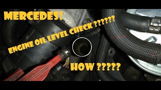 OIL LEVEL CHECK  MERCEDES BENZ  CCLASSW203 YEAR 20042007 OM646200220 CDI DIESEL [upl. by Lluj]