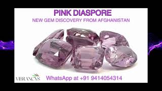 Rare Pink Diaspore Gemstone from Afghanistan New gemstone gemstone colorshift [upl. by Demeyer]