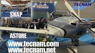 TECNAM ASTORE Tecnam SNAP Tecnam Sierra light sport aircraft AERO EXPO Friedrichshafen [upl. by Nay]