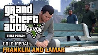 GTA 5  Intro amp Mission 1  Franklin and Lamar First Person Gold Medal Guide  PS4 [upl. by Werdnaed]