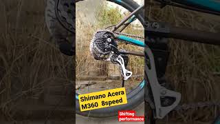 Shimano Acera M360 shifting performance  8 speed derailleur  polygon premier 4 [upl. by Jeana]