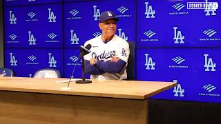 Dodgers postgame Dave Roberts reveals Joey Gallo decision for postseason roster [upl. by Tigges]