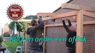 Afdak voor boven de Barbeque bouwen [upl. by Leay]