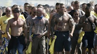 Brøndby fans corteo before the cup final 10052018 [upl. by Nitsuj]