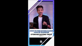 How to Find Downloaded Files in Telegram🤔Storage Saving Trick🔥Part2 shorts [upl. by Calysta985]