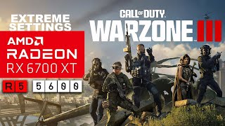 WARZONE 3  RX 6700XT  R5 5600  EXTREME SETTINGS  1080P [upl. by Gronseth]