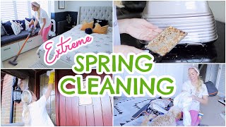 EXTREME SPRING CLEAN WITH ME DEEP CLEANING MOTIVATION  Emily Norris AD [upl. by Reywas]