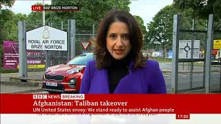 Breaking news AFGHANISTAN Brize Norton live broadcast by Sangita Myska [upl. by Martelli]