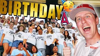 BIG SPECIAL BIRTHDAY CELEBRATION AT THE ANGELS GAME  Kleschka Vlogs [upl. by Knipe]