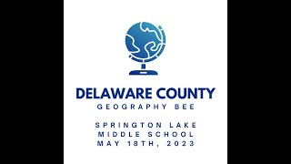 Delaware County Geography Bee  SLMS May 18th 2023 [upl. by Pattani689]