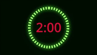 2 Minute Timer  Neon Progress Bar [upl. by Netaf]