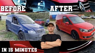 Vw caddy 2k  full build  15 minutes epic [upl. by Cerellia232]