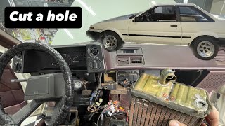 AE86 gets its heater “fixed” and interior sonic cleaned [upl. by Lune]