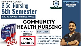 DEMO CLASS 10  community health nursing  bsc nursing 5th semester  filaria and encephalitis [upl. by Jeffie]