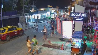 🔴 Hooters Cam  Chaweng  Koh Samui  Thailand  Live Street Webcam  Now in 2160p 4K [upl. by Arabella18]