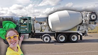 Cement Mixer Truck For Toddlers  Construction Machines For Kids  Concrete Trucks [upl. by Niemad300]