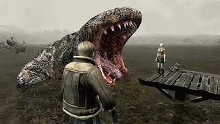 LEON LET DEL LAGO EAT ASHLEY 😱  Resident Evil 4 [upl. by Kaiser]