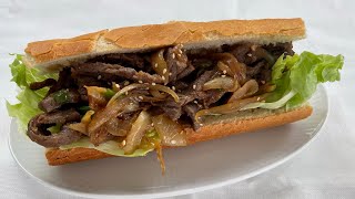 Korean Beef Sandwich l Korean BBQBulgogi with Onion and Lettuce [upl. by Chabot]