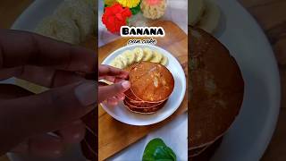 banana pan cake pancake banana shorts [upl. by Nadirehs831]