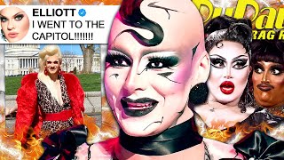 Elliott Calls Out Sisters amp Drag Race 16 Goth Design Challenge  Hot or Rot [upl. by Gredel352]