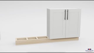 Nelson Cabinetry Pro Tip  Using Wall Uppers Cabinets as Base cabinets Kitchen Island Hack [upl. by Nadab]