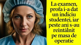 La examen profa ia dat un indiciu studentei iar peste ani sau reîntâlnit pe masa de operație [upl. by Myrt]