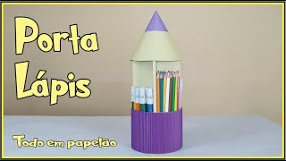 Porta lápis de papelão [upl. by Burman]