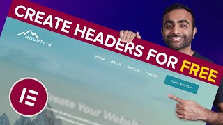 How to Build Headers and Footers Using Elementor for FREE [upl. by Aeduj560]