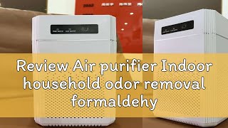 Review Air purifier Indoor household odor removal formaldehyde smoke inhalation pet hair deodorizat [upl. by Keely390]